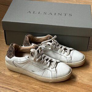 AllSaints Sheer Leopard Sneaker size EU 36 US 6